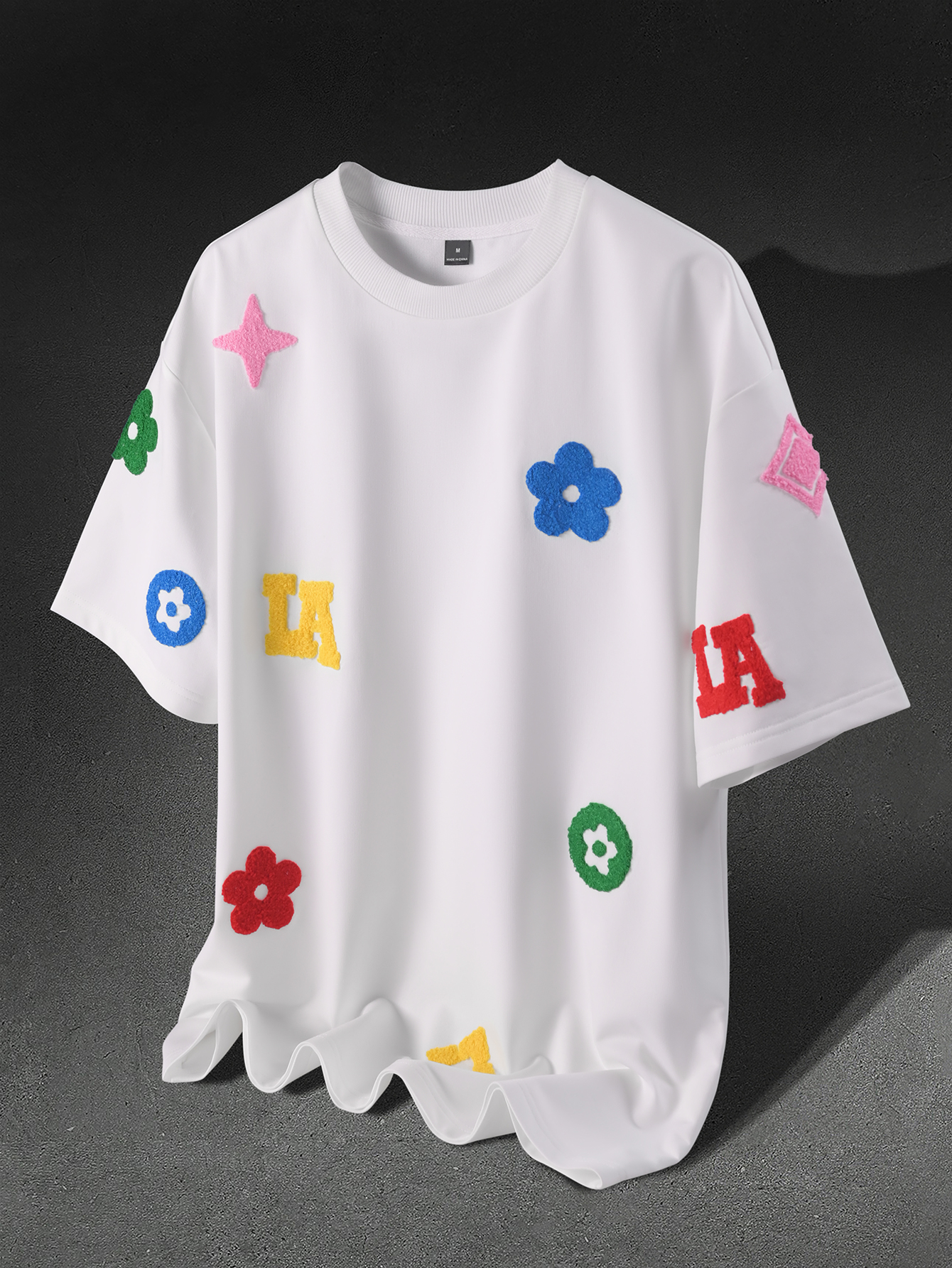 Streetwear Brand Flower - Men's Oversized Y2K Streetwear T Shirt