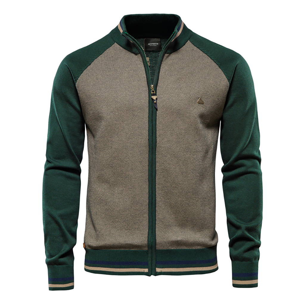 Streetwear Brand Marketing - AIOPESON Spliced Cardigan Men Streetwear Casual